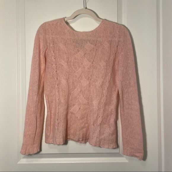 Pink Memories Cozy crewneck mohair pink sweater - Picture 3 of 6